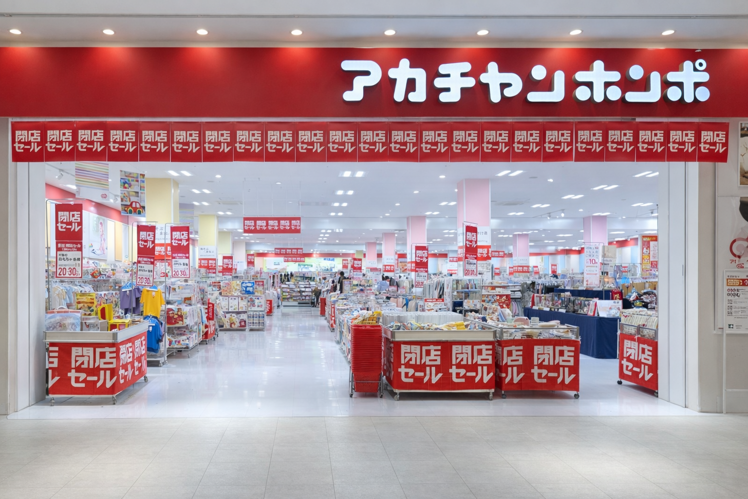 ニトリモールアカチャンホンポ閉店