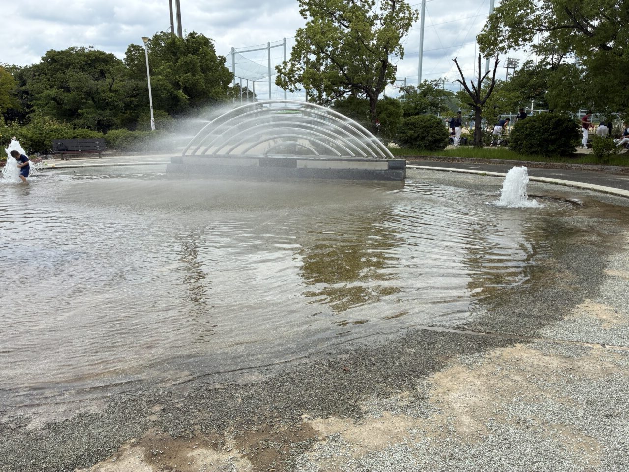 中の池公園の噴水