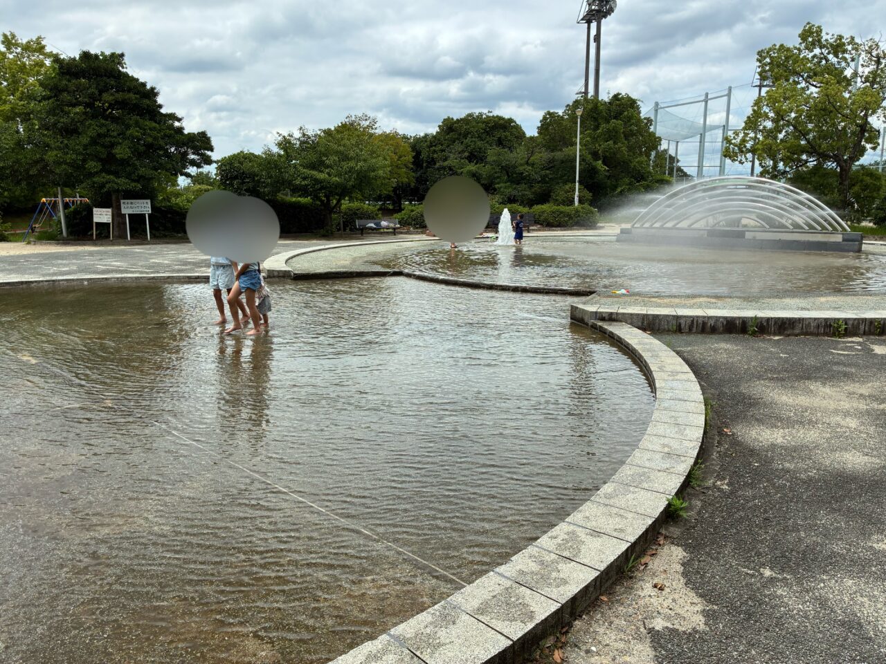 中の池公園の噴水